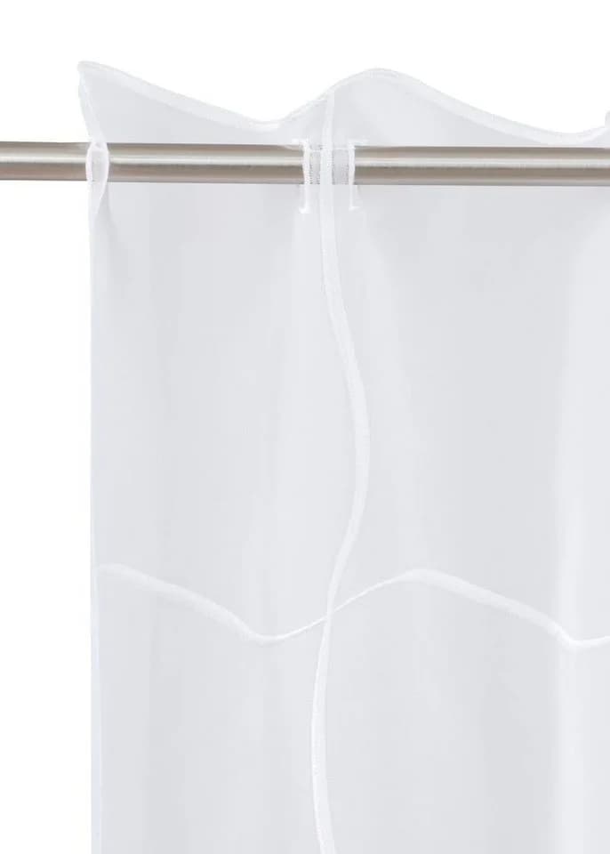 GERSTER Scheibengardine Joana Weiß Transparent Polyester Voile - Bild 3