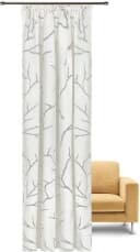 Gardine FEEL OF NATURE "Ole" Gr. 1 Hellgrau Bio-Baumwolle 140x245cm Bild 1