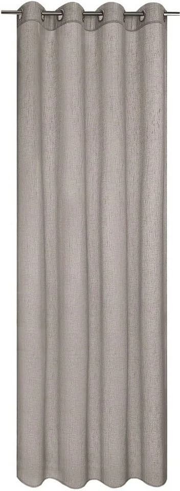 Gardine GERSTER Elena Silbergrau Polyester mit Ösen - Bild 2