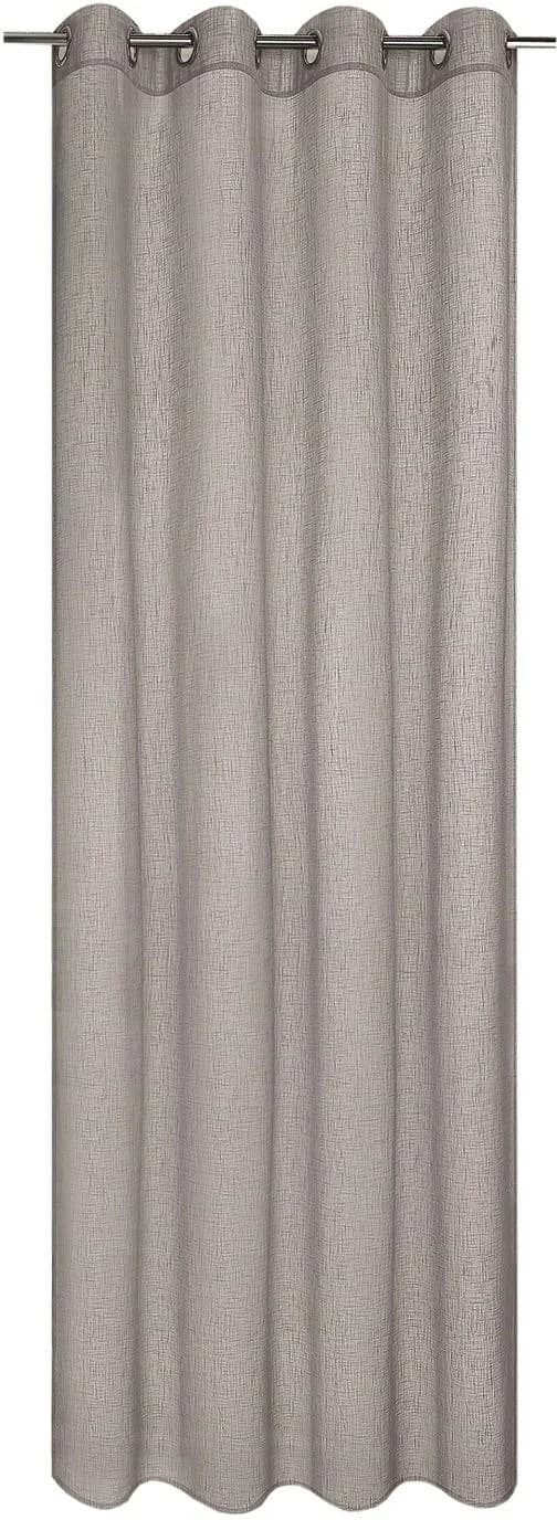 Gardine GERSTER Elena Silbergrau Polyester mit Ösen - Bild 5