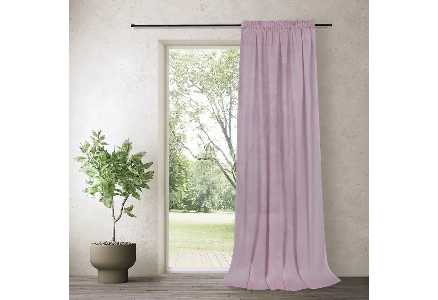 FEEL OF NATURE Gardine Freja Rosa 100% Baumwolle
