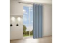 GERSTER Vorhang Ilia Grau-Blau 140x235cm Ösenschal Polyester Bild 1