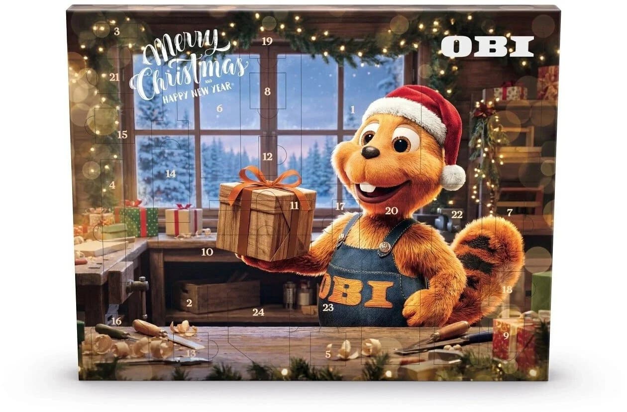 OBI Adventskalender 2026 mit 41 Werkzeugen