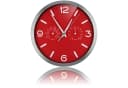 OPTUS MyTime ND DCF Thermo-/Hygro-Wanduhr 25cm Rot Bild 1