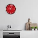 OPTUS MyTime ND DCF Thermo-/Hygro-Wanduhr 25cm Rot Bild 3