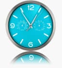 OPTUS Wanduhr MyTime ND DCF Thermo-/Hygro 25cm Skyblue Bild 1