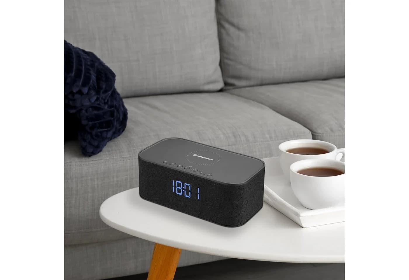 BRESSER Bluetooth Stereo-Lautsprecher mit Wecker und Ladefunktion - Bild 4