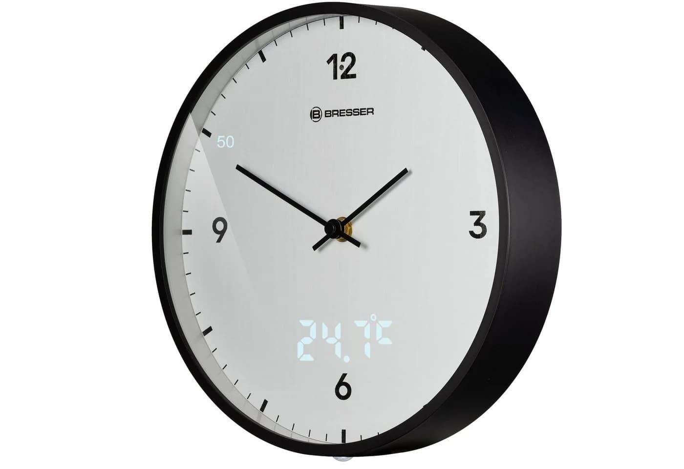 BRESSER Wanduhr MyTime LEDsec 24 cm - weiß - Bild 2