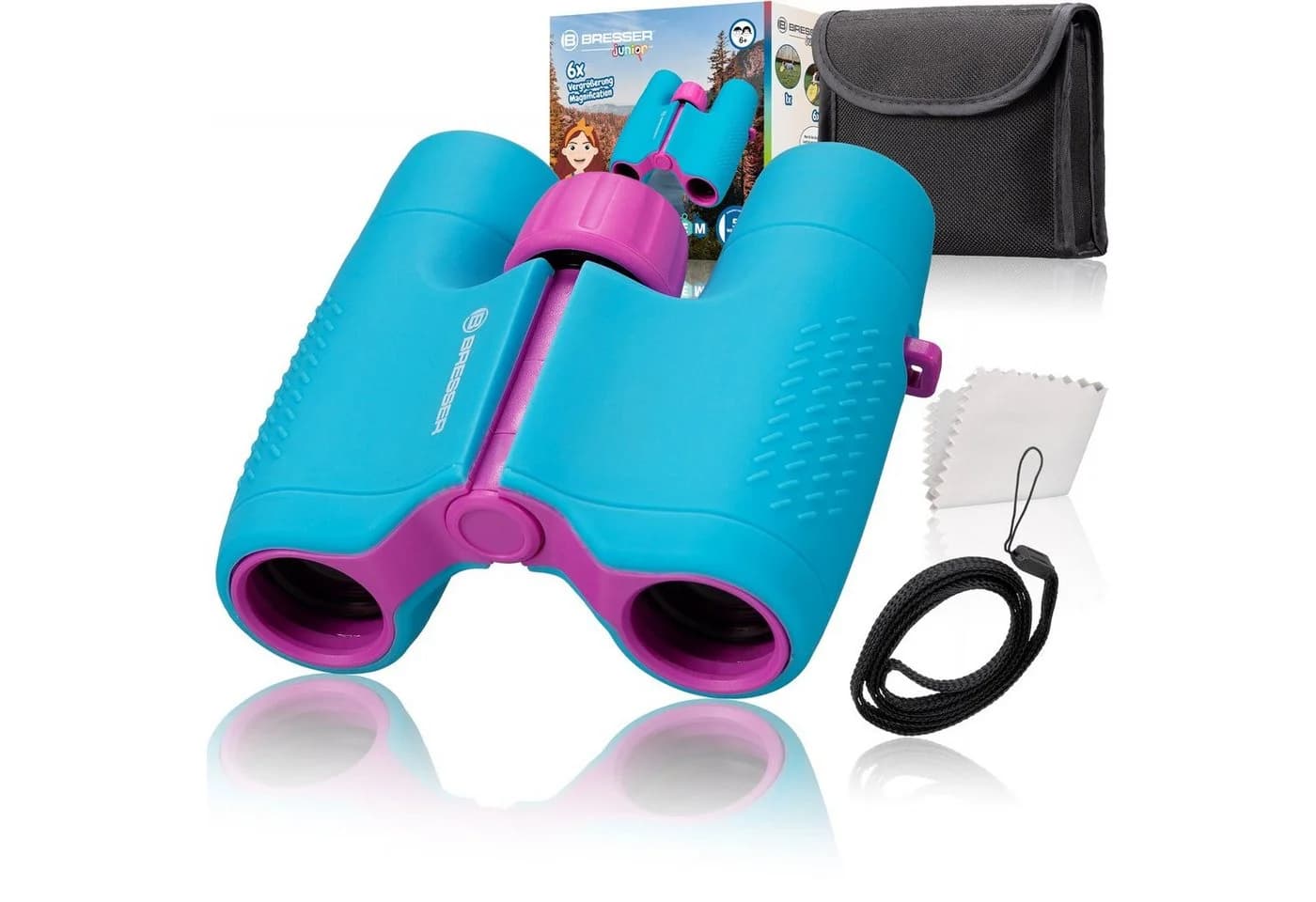 BRESSER junior Kinderfernglas 6x21 Blau/Violett mit Tasche - Bild 2