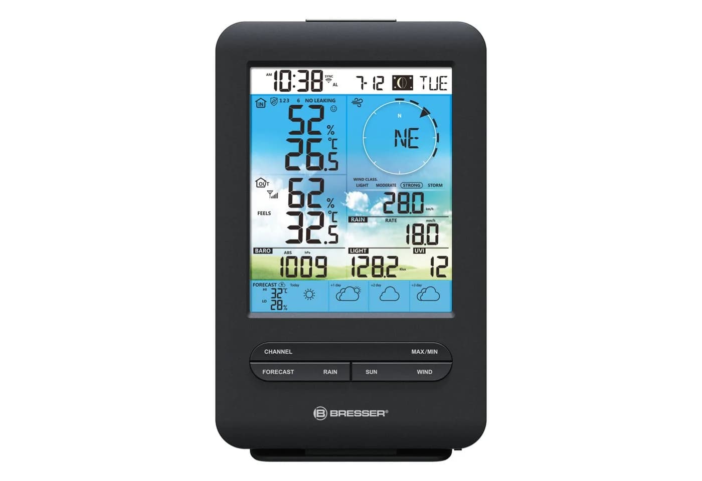 BRESSER 4-Tage 4CAST WLAN-Wetterstation mit 7-in-1-Außensensor