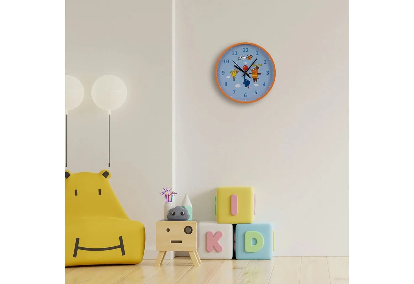 Die Maus Wanduhr Kinder-Wanduhr mit Quarz-Uhrwerk 25 cm - Bild 5
