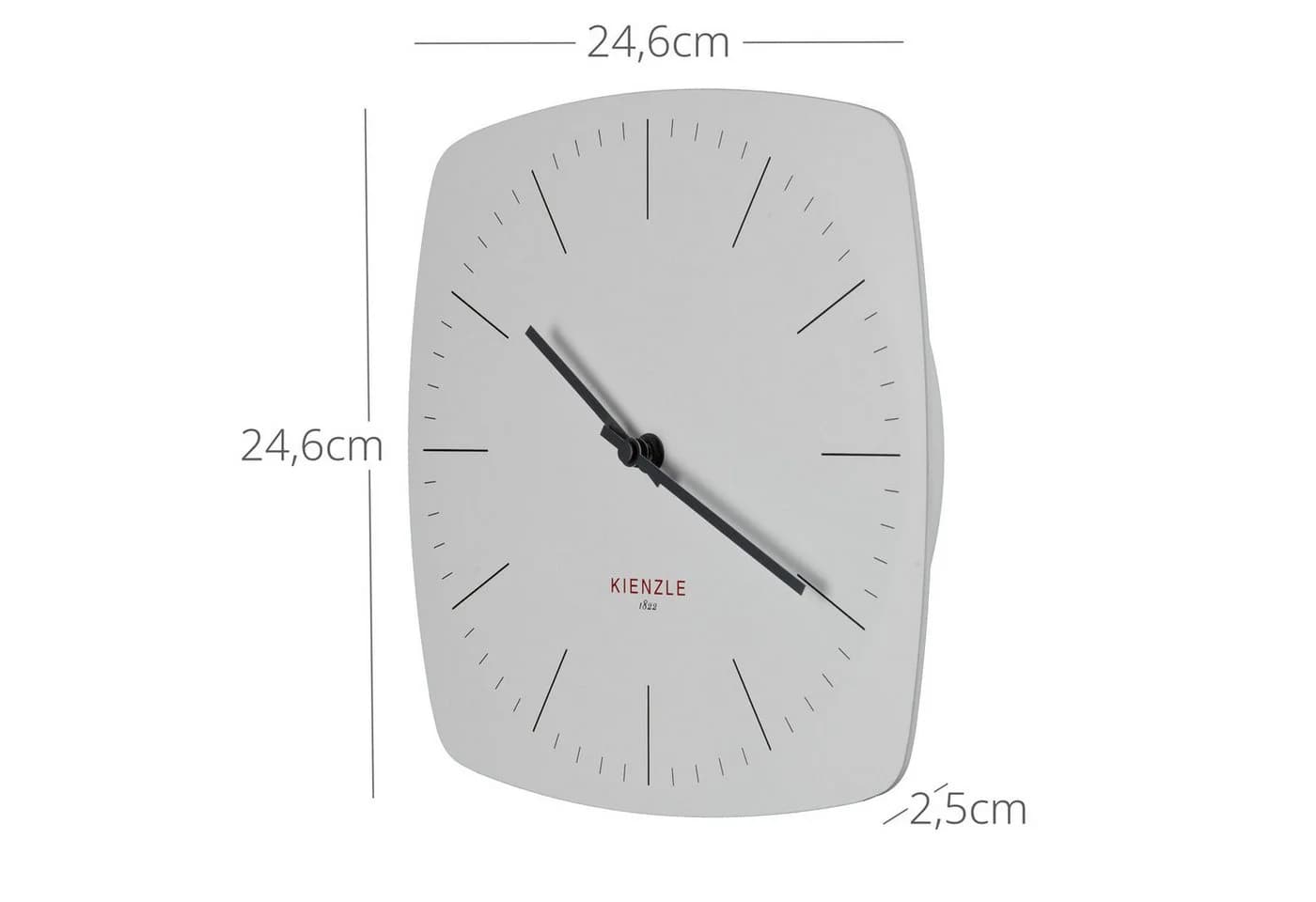 Kienzle DCF Funkwanduhr Modern Weiß Rahmenlos - Bild 5