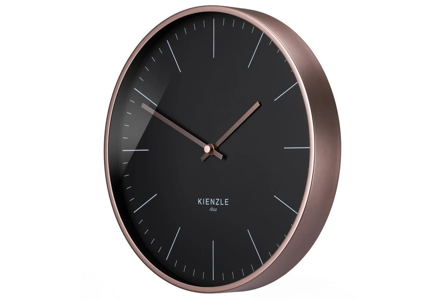 KIENZLE DCF Funk-Wanduhr Rose Gold Schwarz 25 cm - Bild 2