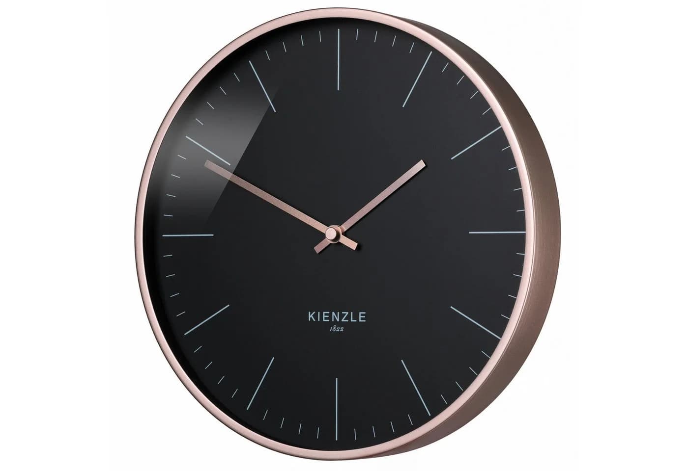 KIENZLE DCF Funk-Wanduhr Rose Gold Schwarz 25 cm - Bild 3