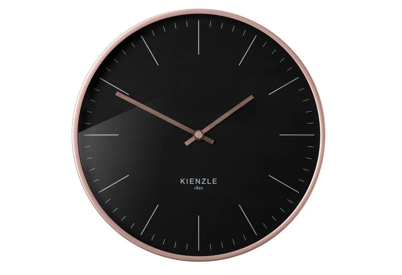 KIENZLE DCF Funk-Wanduhr Rose Gold Schwarz 25 cm - Bild 4