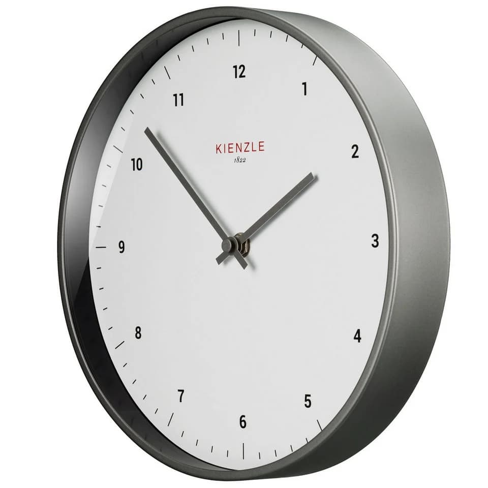 Kienzle Funkwanduhr Classic 25 cm Silber Stahlrahmen - Bild 2