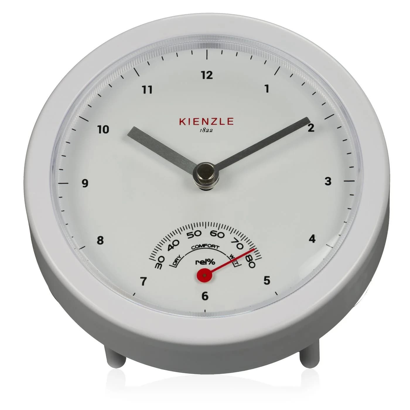 Kienzle Badezimmeruhr Weiß Quarzuhrwerk Hygrometer Spritzwassergeschützt - Bild 4