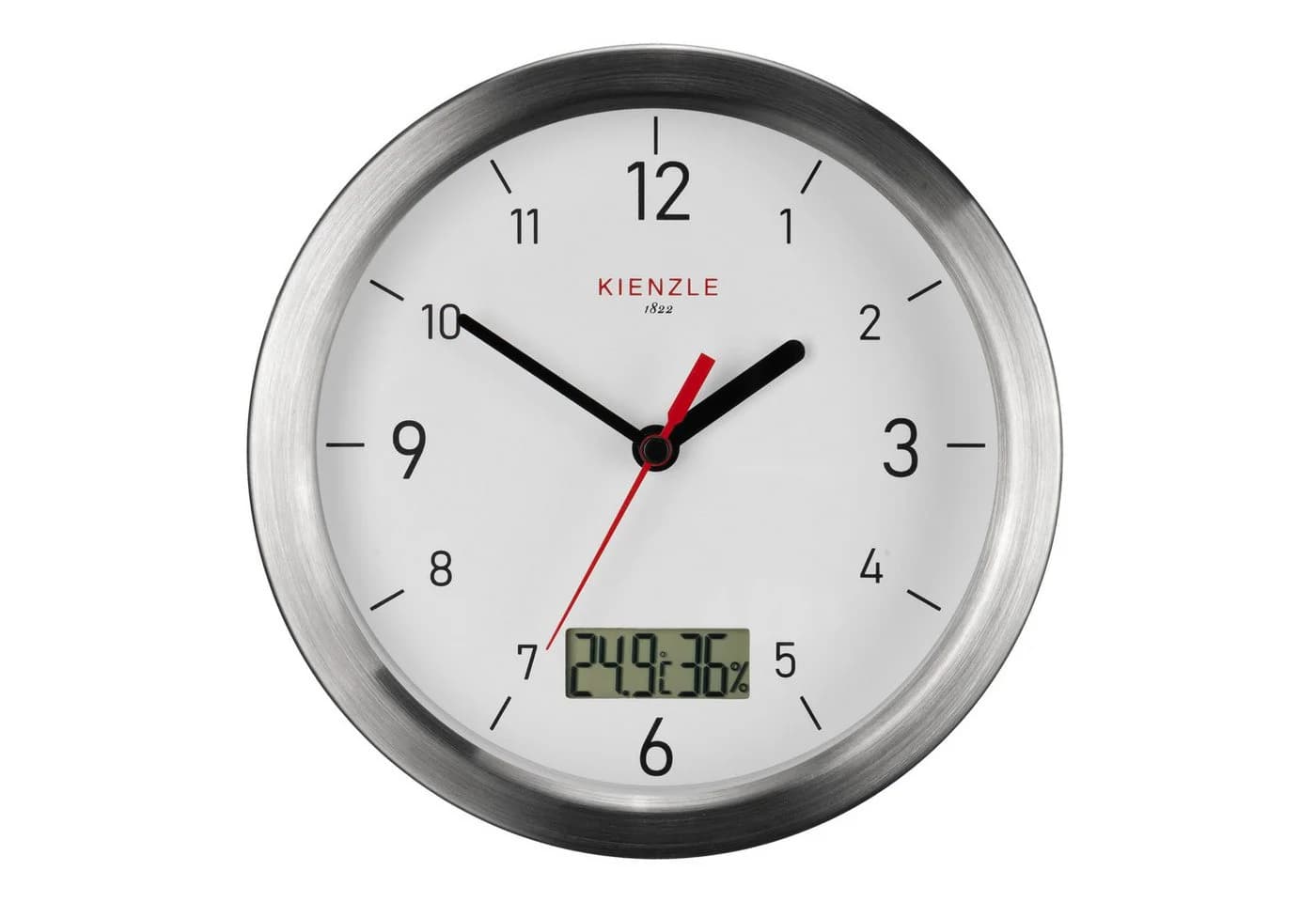 Kienzle DCF-Badezimmeruhr Silber mit Thermo-Hygrometer - Bild 4