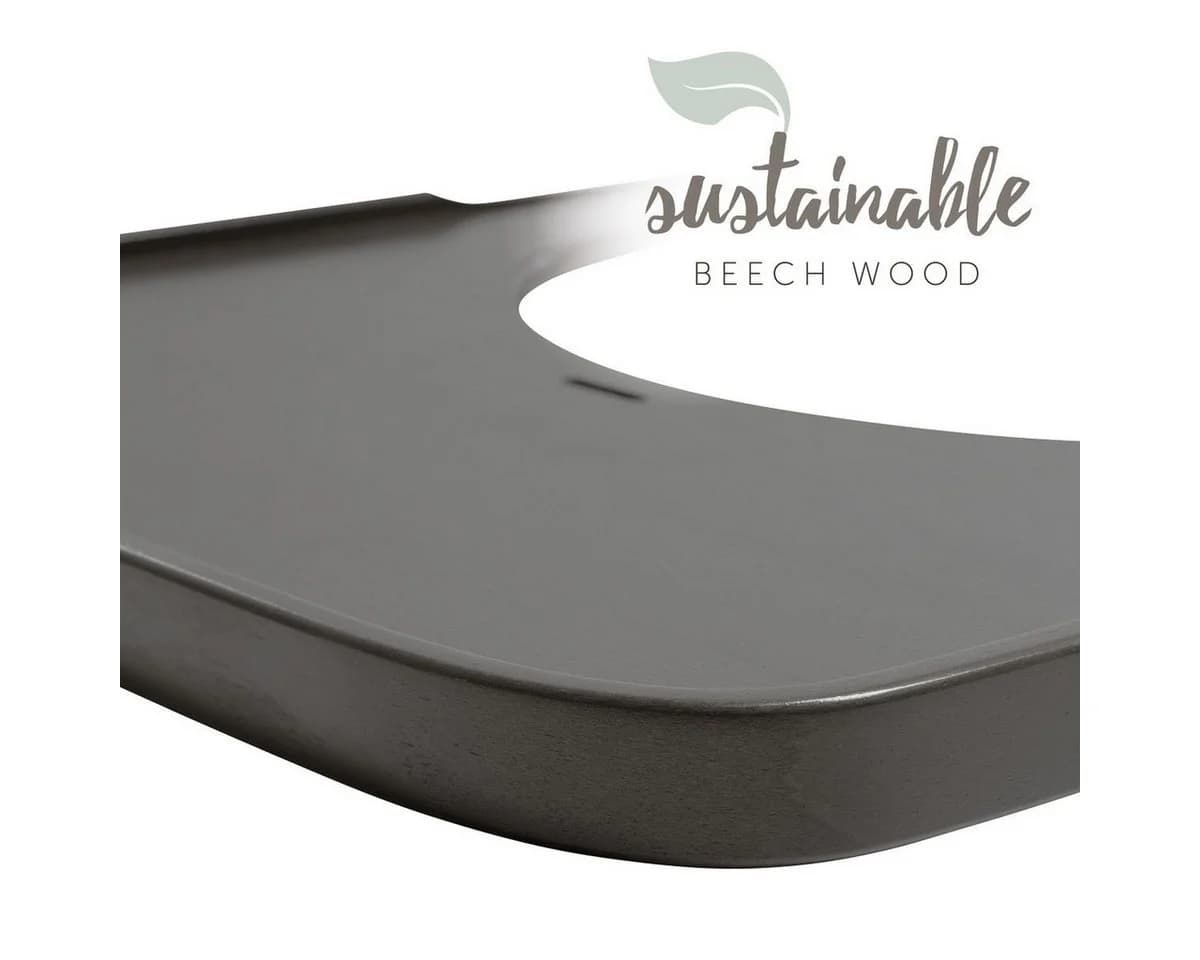 Hauck Hochstuhltablett Alpha Wooden Tray Charcoal Holz - Bild 4
