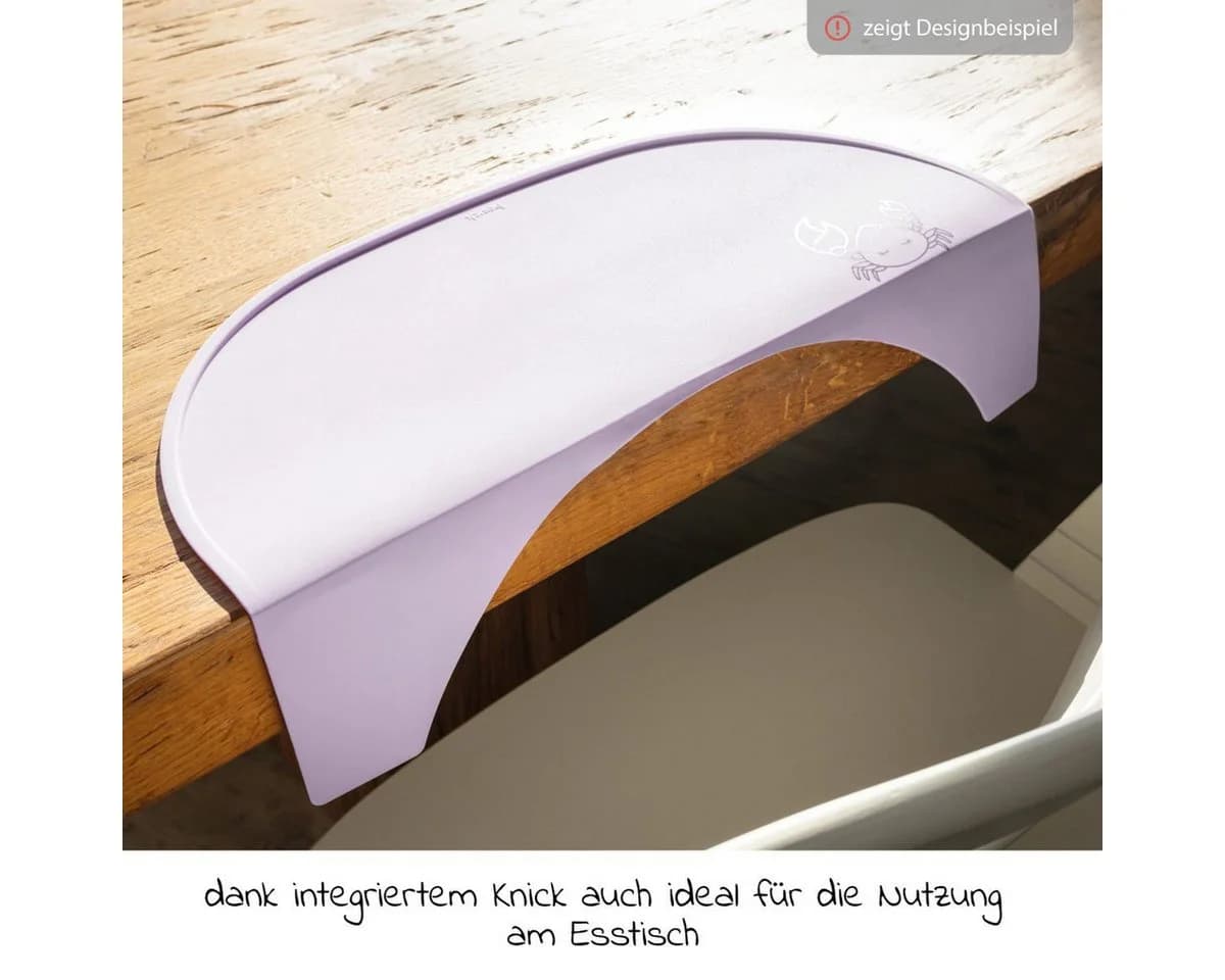 Hauck Hochstuhltablett Highchair Tray Mat Crab Lavender Silikon - Bild 3