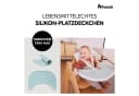 HAUCK Highchair Tray Mat Silikon Platzset Grün Mint Fox Bild 1