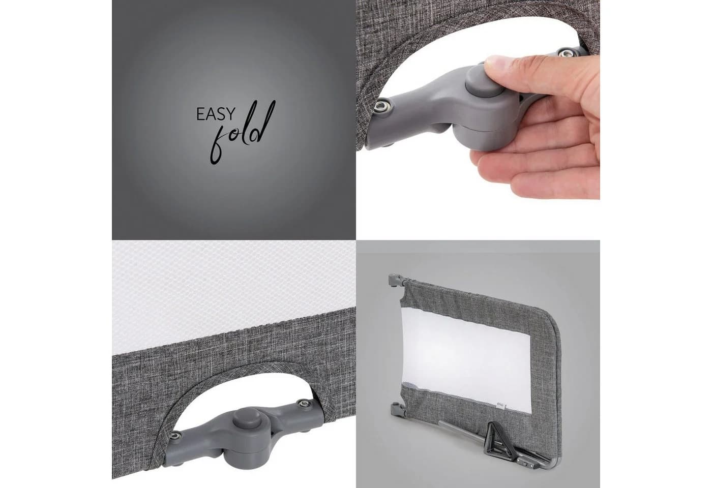 HAUCK Bettschutzgitter Sleep N Safe Plus XL Grau - Bild 5