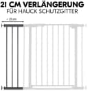 Hauck Verlängerung Türschutzgitter 21 cm Dunkelgrau Bild 1