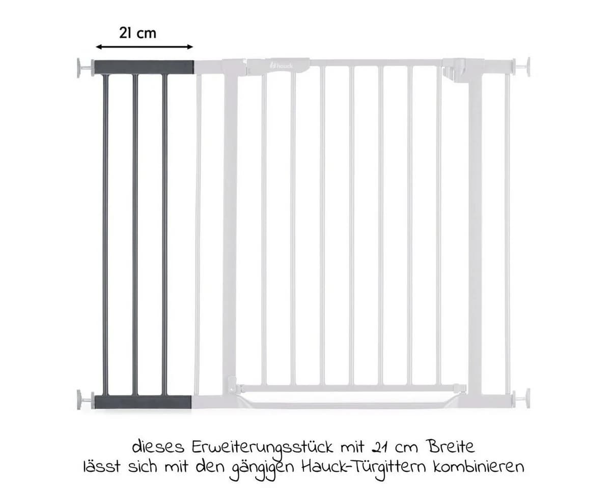 Hauck Verlängerung Türschutzgitter 21 cm Dunkelgrau - Bild 2