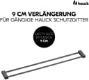 HAUCK Türschutzgitter Verlängerung 9 cm Dunkelgrau Bild 1