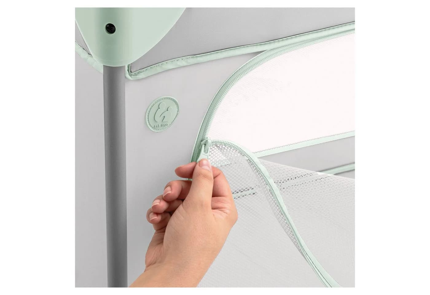 HAUCK Dream N Play Plus Baby-Reisebett Dusty Mint 2-in-1