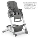 Hauck Hochstuhl Grow Up Melange Grey - Höhenverstellbarer Babystuhl mit Tisch Bild 4