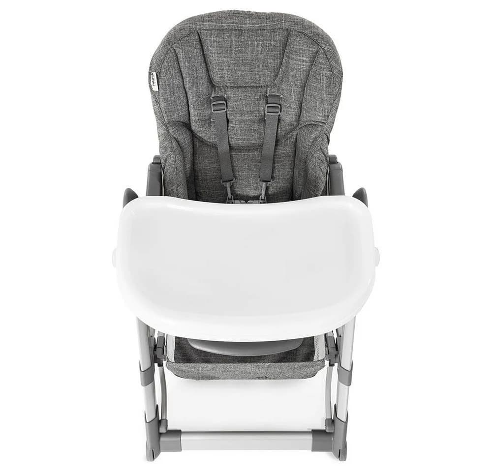 Hauck Hochstuhl Grow Up Melange Grey - Höhenverstellbarer Babystuhl mit Tisch - Bild 5