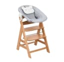 Hauck Hochstuhl Alpha Newborn Set Pre mit Aufsatz Grau/Buche Bild 4