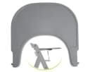 Hauck Hochstuhltablett Click Tray Grau - Einklick Essbrett für Alpha+ Beta+ Bild 4