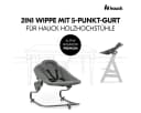HAUCK Alpha Bouncer Premium Babywippe Dunkelgrau mit Wippgestell Bild 1
