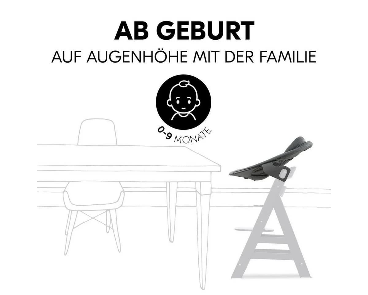 HAUCK Alpha Bouncer Premium Babywippe Dunkelgrau mit Wippgestell - Bild 5