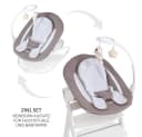 Hauck Hochstuhltablett Bouncer 2in1 Deluxe Sand mit Neugeborenenaufsatz Bild 4