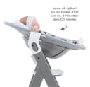 Hauck Hochstuhltablett Bouncer 2in1 Stretch Grey Babywippe Neugeborenenaufsatz Bild 4
