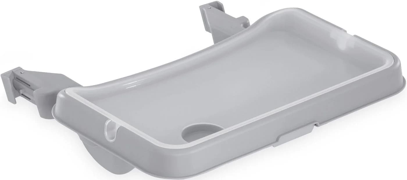 Hauck Hochstuhltablett Alpha Tray Grau Kunststoff 2-teilig - Bild 2