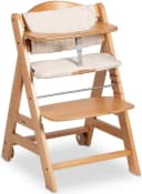 HAUCK Hochstuhl Beta+ mit Holzrädern Beige Buchenholz Bild 1