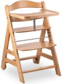 HAUCK Hochstuhl Beta+ mit Holzrädern Beige Buchenholz Bild 4