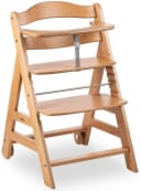 HAUCK Hochstuhl Beta+ mit Holzrädern Beige Buchenholz Bild 5