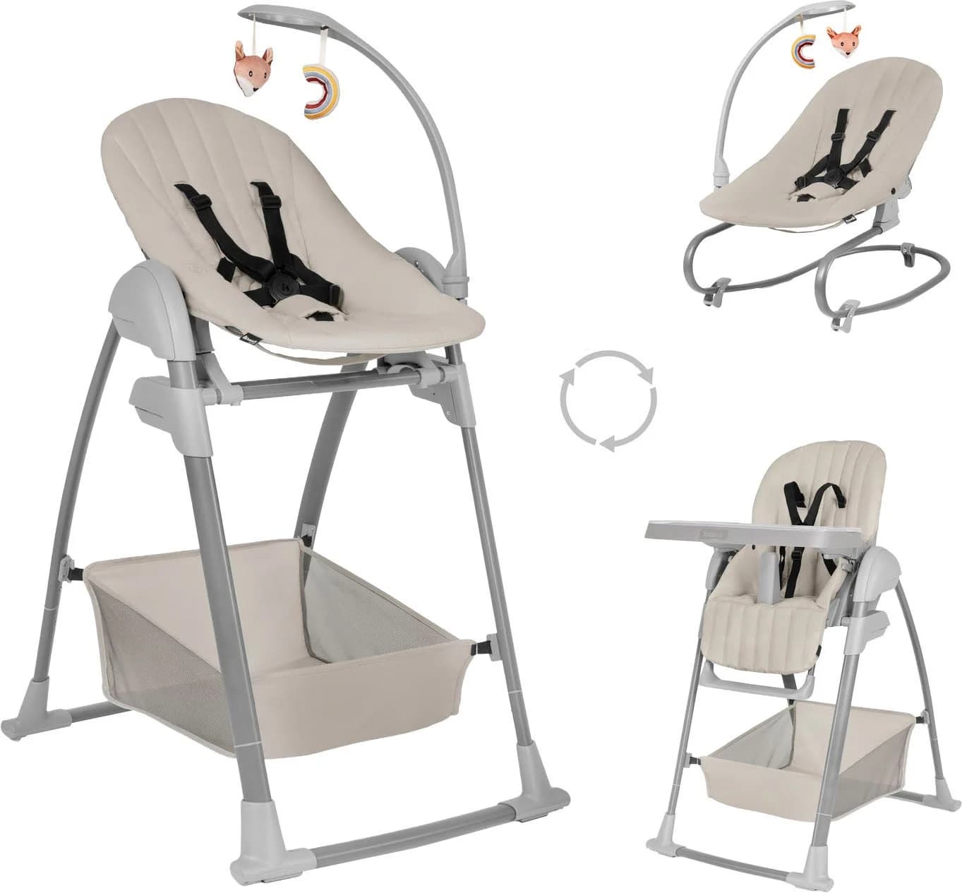 Hauck Hochstuhl Sit N Relax 3in1 Beige - Bild 2