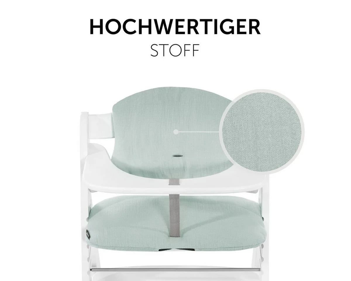 Hauck Hochstuhlauflage Select Muslin Mint 2-teilig - Bild 3