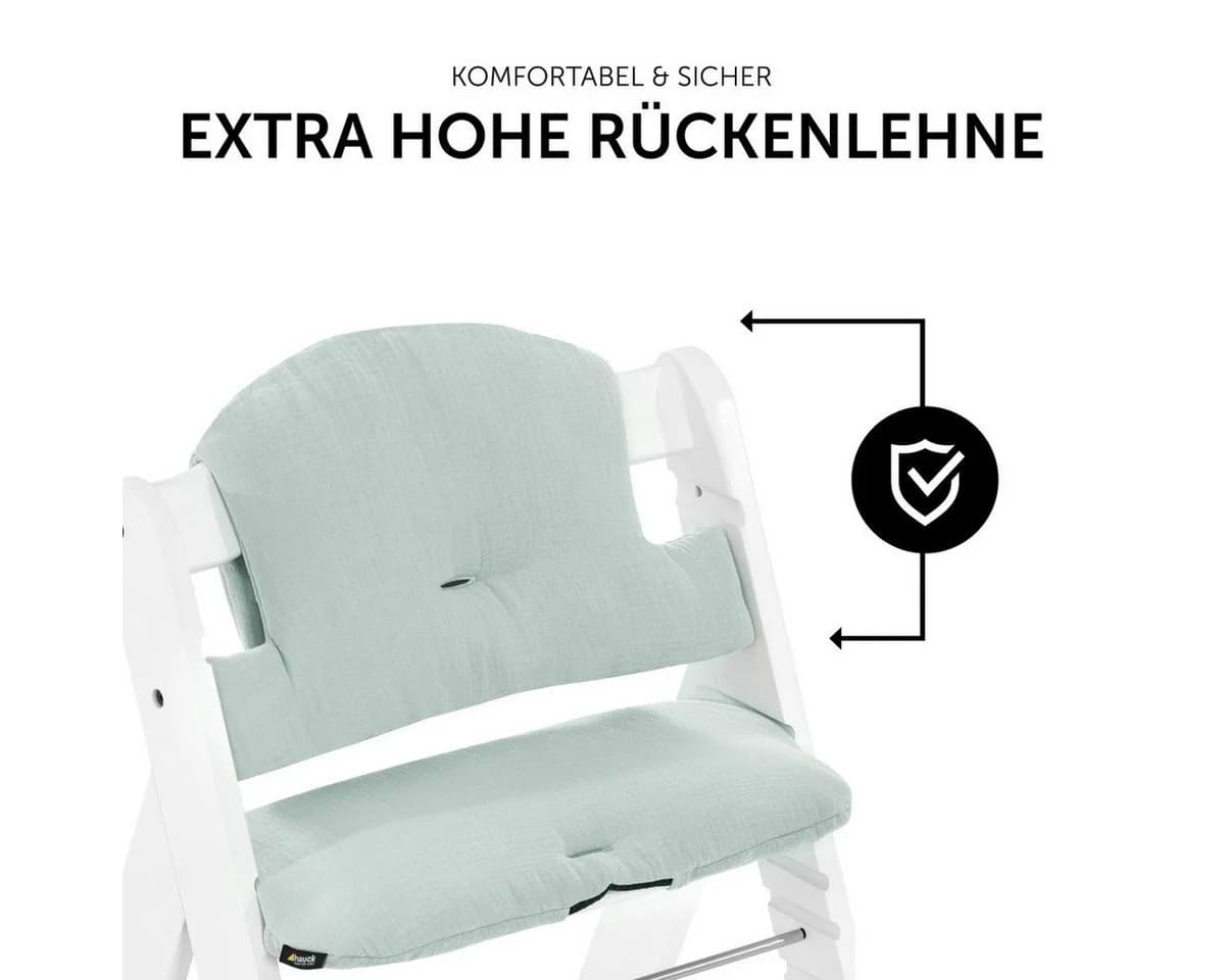 Hauck Hochstuhlauflage Select Muslin Mint 2-teilig - Bild 4
