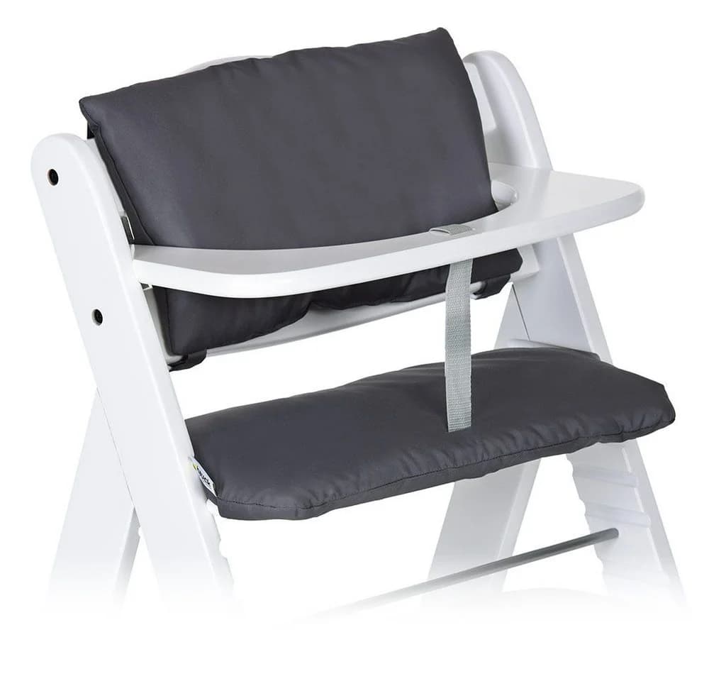 Hauck Hochstuhlauflage Deluxe Grau - 2 tlg. Sitzkissen Alpha Hochstuhl - Bild 2