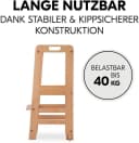 HAUCK Lernturm Learn N Explore Natural Massivholz Bild 5