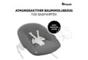 Hauck Baby Bouncer Cover Muslin Dark Grey, Schonbezug für Babywippe und Hochstuhlaufsätze Bild 1