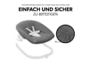 Hauck Baby Bouncer Cover Muslin Dark Grey, Schonbezug für Babywippe und Hochstuhlaufsätze Bild 5