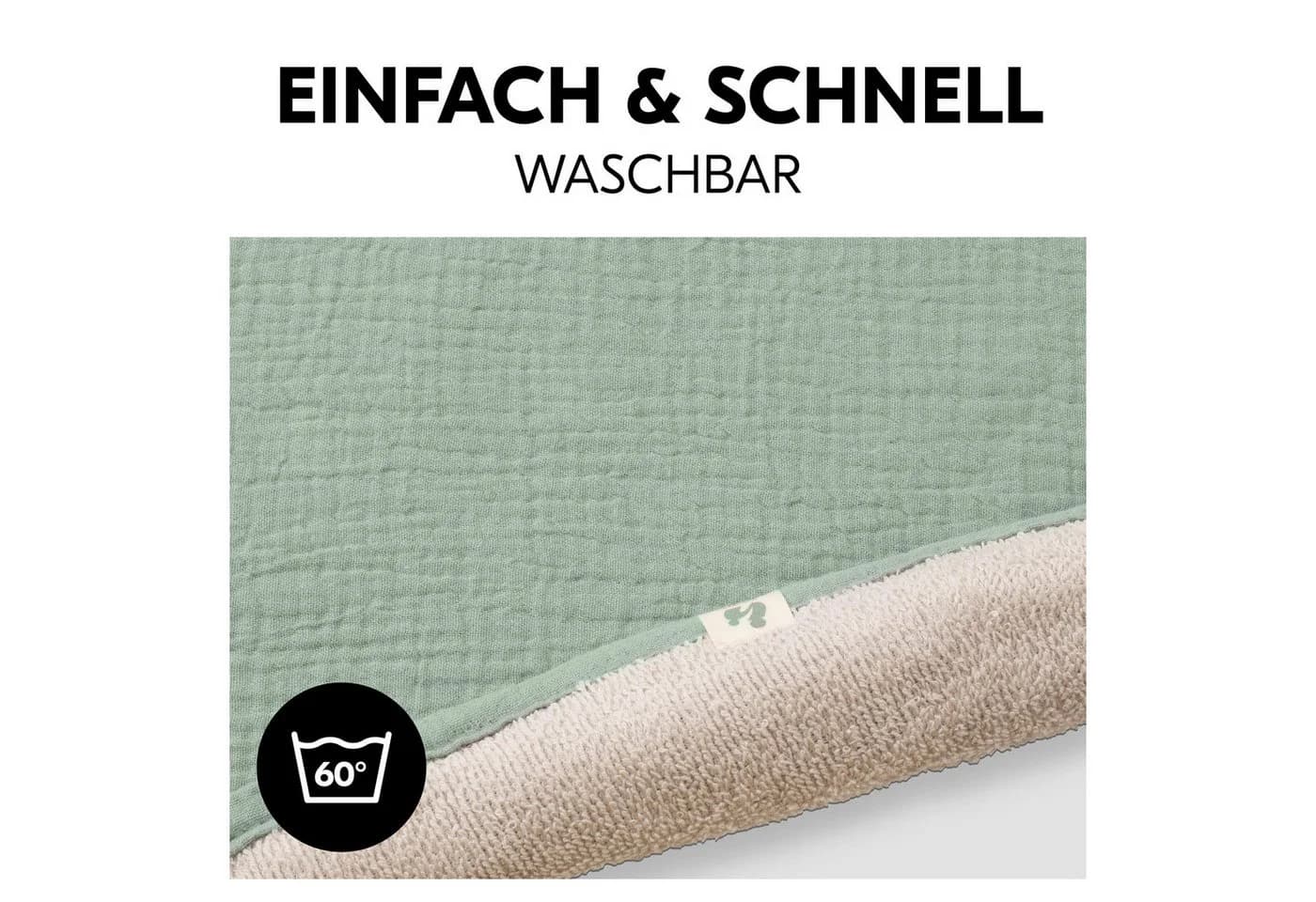 Hauck Wickelauflagenbezug Changing Mat Liner 2in1 Grün - Bild 4